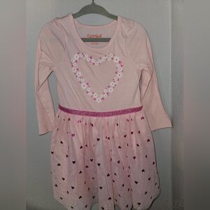 Cat & Jack Pink Heart Kids Dress